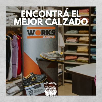 Contamos con la mejor calidad y variedad en zapatos de seguridad de la línea Lotto Works. ¡Visitanos!????| Contactos:
•tresgorditostresgorditos.com.ar
•ventastresgorditos.com.ar

????| Ubicación:
•Córdoba 144, Ciudad de Mendoza

TresGorditos RopaTrabajo RopaCalidad RopaEscolar Uniformes Ambos Indumentaria Trabajo Calidad